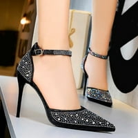 Ženska cipela za odrasle visoke pete za žene napetljive prst vjenčane cipele Blingbling pete cipele