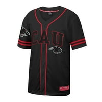Muški Colosseum Black Clark Atlanta University Panthers Besplatni bejzbol dres bez duhova