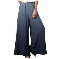 Ženske hlače Trendy Plus Veličina sa džepovima Baggy Trendy Ležerni ispisani dugački pantski modni čvrsti