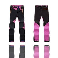 Kali_store široke pantalone za noge za žene Ženske skijaške hlače za skijanje Pješačke meke vanjske hlače ljubičaste, xl