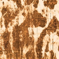 Ahgly Company u zatvorenom pravokutniku Sažetak narančasta modernih prostirki, 2 '4 '