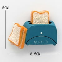 3D magnet hladnjača naljepnice, slatki magneti u obliku hrane Početna Hladnjače naljepnice Kreativna slatka oblika hrane Magnetska hljeb mlijeka slanina pržena jaja