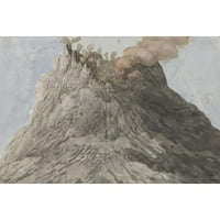 Willem Carel Dierkens Black Ornate uokviren dvostruki matted muzej umjetnosti ispisa pod nazivom: Etna