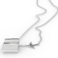 Ogrlica s ogrlicama lovca lovca od metala u srebrnom kovertu Neonblond