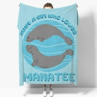 LJUBAV Flannel pokrivač-samo devojka manates podvodna morska životinjska mekana lagana kapica za kauč za kauč na razvlačenje od poliestera bacaju topla pokrivač poklon za djevojke žene