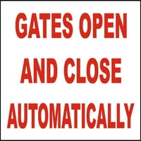 Sigurnosti prometa i skladišta - Gates Automatski otvaranje i zatvaranje potpisa Aluminijumski znak