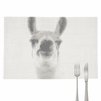 Prezir Alpaca uši pout Art Deco modna placemat jastučić kuhinja tkani toplinski otporni jastuk pravokutnik