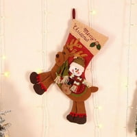 Božićne čarape poklon torba Božićni ukras ukras pribor za božićne jahanje Jelene čarape Pokloni Candy