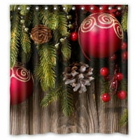 Mohome božićna tuš sa zavjesom vodootporna poliesterska tkanina za tuširanje