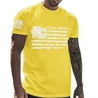 Muška majica Neovisnosti Dan Zastava Ležerne prilike Soft Udobna grafička štampana pamučna majica Okrugli