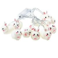 Alohelo Easter Bunny LED lampica svjetla svijetli USB punjenje za ukras