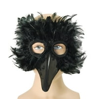 Crna ptica pero maska ​​za oči Maske Unisex