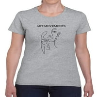 Art pokreti majica Žene -Image by Shutterstock, ženska X-velika