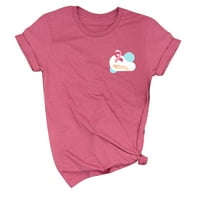 Meichang majice za preživjele dojke za žene kratki rukavi na vrhu kratkih rukava u oktobru nosimo ružičastu