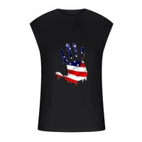 Muška povremena američka stanka za zastavu 4. jul Dan nezavisnosti USA USA majica bez rukava za zastavu Gym Workout Patriotic Tee