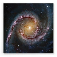 Epic Art 'Grand Swirls' Hubble Svemir teleskop Akrilni stakleni zid Art, 24 x24