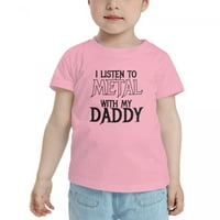 Slušajte metal sa mojim ocama smiješnim majicama za debljinu za devojke devojke