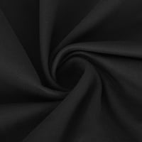 Ženske haljine V-izrez Čvrsta haljina s kratkim rukavima mini fit & flare crna 2xl