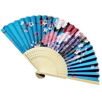 iopqo ventilatori vintage bambusove preklopni ručni ventilator cvijeća kineski plesni zabavni džepni pokloni saten platna ventilator-a tip a