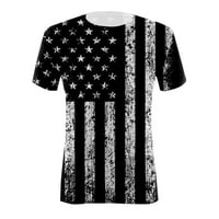 Dan nezavisnosti za žene Ispiši dnevne ljetne košulje za ženske tenk za vrat AMERIK 4. jula Ispis bluza