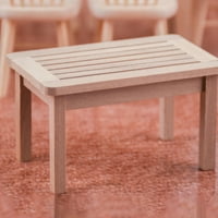 Hesocy minijaturni čajni stol realističan ukrasni kompaktni simpatični kućni kućni namještaj Model igračac