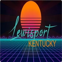 Irvington Kentucky Vinil Decal Stiker Retro Neon Design