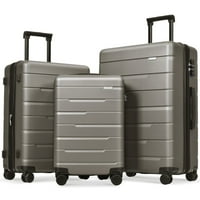 Kofer prtljage setovi sa spinner kotačima i TSA zaključavanje narančastom