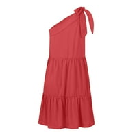 Umitay Maxi haljina Ženske ljetne haljine modni stil pune boje casual s ramena haljine