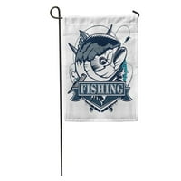 Žuta riba tuna ribolov bijela plava i slana voda Big Marlin Garden Zastava za zastavu Dekorativna zastava