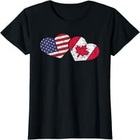 Dan zaljubljenih SAD-a zastava američke kanadske kanade Majica