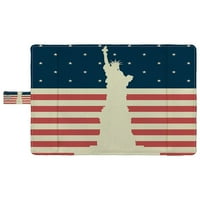 July Dan nezavisnosti Zastava SAD Kip Liberty Book pokrivač za zaštitu knjige Book Book torbica za knjige