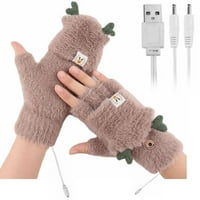 Zimske tople rukavice za laptop imitacija minke baršunaste ruke toplije za unutarnji uredski posao kucanje