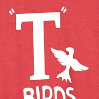 Mast - T ptice - Rydell Mascot za srednjoškol - Ženska lagana francuska Terry Pulover