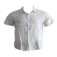 HAITE muškarci vrhovi gumb niz ljetne košulje s kratkim rukavima bluza za odmor majica plaža rever vrat