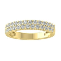 Araiya 10k žuti zlatni dijamantni prsten, veličina 6.5