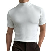 Hanxiulin mužjak ljeto od majica za bluze s visokim ovratnikom Turtleneck kratki rukav majica