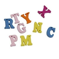 Drvena slova JYGEE DIY sa rupama za igračka višebojnika engleska abeceda Djeca rano obrazovanje Craft igračka