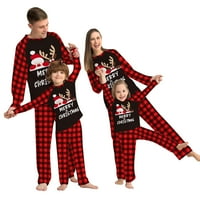 Mubineo Porodica koja odgovara Božićne pidžame, baby rhoper pas s odjećom od jelena ispis dugih rukava