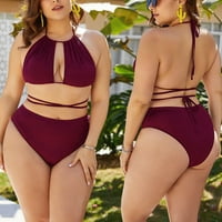 Plus size za žene kupaći kostimi kupaći kostimi visokog struka