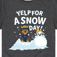 Paw Patrol - Yelp za snježni dan - grafička majica mališana i mlade kratkih rukava