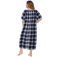 Valcatch Nightgowns za žene mekani kvadratni vrat kratkih rukava za spavanje plus veličina XL-5XL