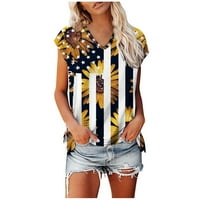 Ženska ljetna majica s V-izrezom TOP TOPS vrhunske majice kratkih rukava