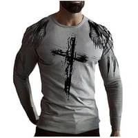 Košulje za muškarce Muška unise Svakodnevna majica 3D Print Graphic Prints Cross Print Dugih rukava
