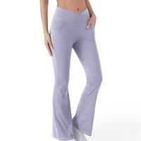 Snoarin Womens Plus Veličina Duksevi Yoga Stretch Yoga Tajice Fitness Trčanje Ležerne prilike Teretana Potpuna dužina Aktivne hlače Hlače hlače na klirensu