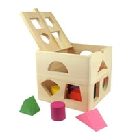 Holes Intelligence Bo beba rano obrazovanje Prosvjetljenje kognitivne drvene oblike Čvrsti blokovi igračke komplet za djecu
