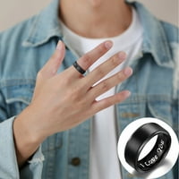 Bazyrey satovi na klirens muns vjenčani pojas u titanijum crnim prstenom za vjenčani prsten za angažman prsten kupiti dobiti 3
