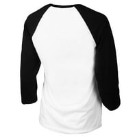 Ženska malena kauč bijela crna Baltimore Orioles nagnuta 3 majica sa 4 rukava