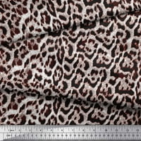 Soimoi ružičasta mahovina Georgette tkanina Leopard Životinjski kožni dekor Tkanina od tiskanog dvorišta široko
