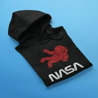 Nasa astronaut silueta hoodie ženske žene -Nasa dizajni, ženski x-veliki