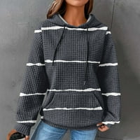 Na prodaju zimski ženski duksevi plus veličine dukserice za žene za žene modni džepni vučni pulover
